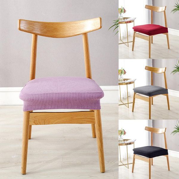

solid color chair cover spandex stretch elastic slipcovers protectors waterproof kitchen dining room wedding banquet el covers