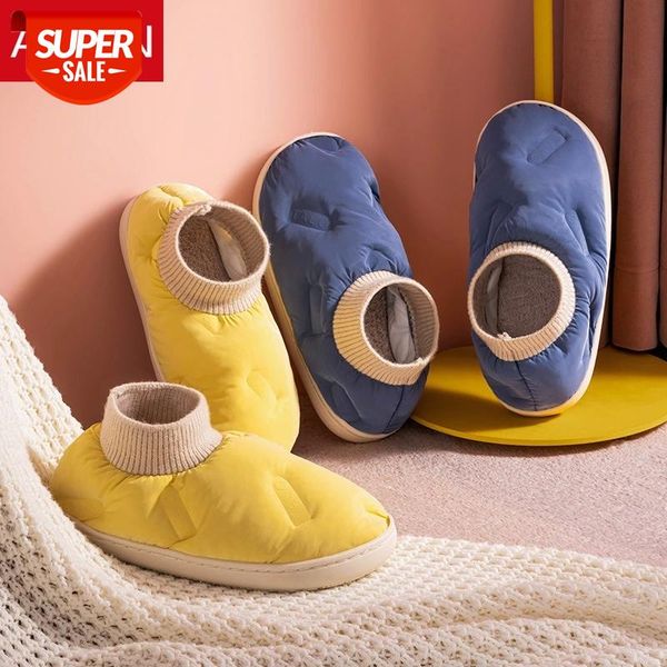 

asifn winter fur house women slippers cute cartoon solid bedroom couples sewing shoes warm home plush ladies furry slides #s16f, Black