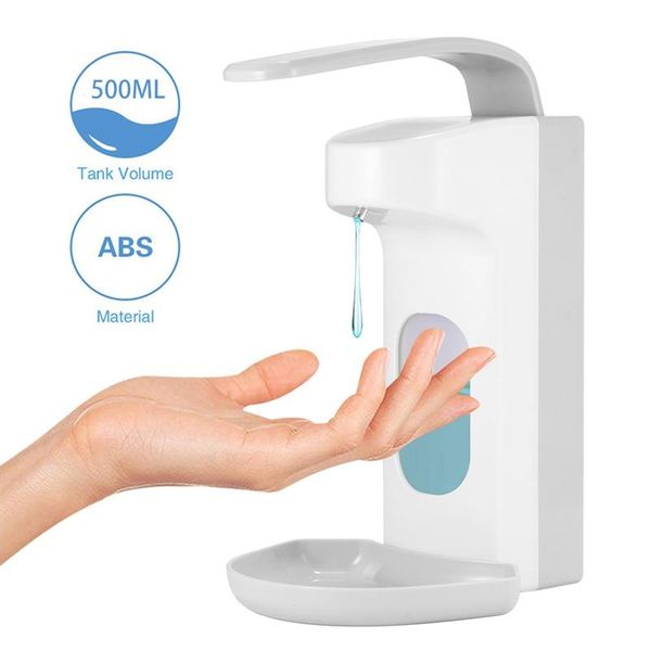 

liquid soap dispenser 500ml manual elbow pressure wall-mounted hand