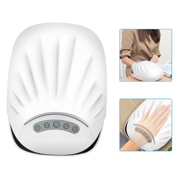 

electric hand massager device palm finger pressure point therapy reflexology heated joints roller for arthritis relief pain massagers