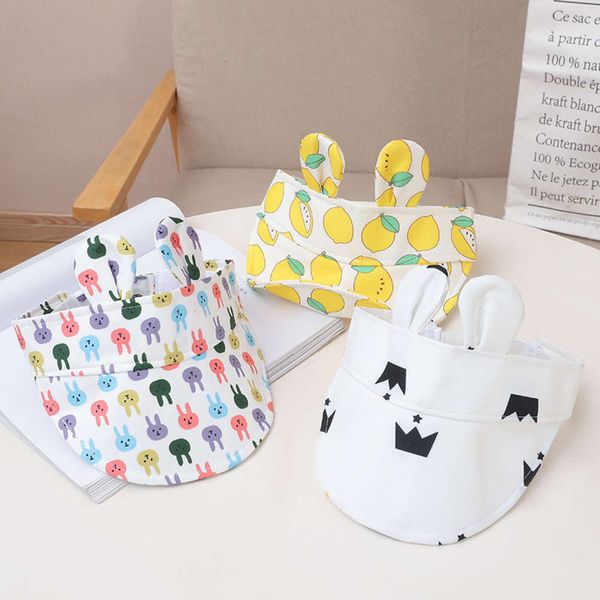 

children's sun hat boys spring and summer girls sun hat baby sky big brim tide, Yellow