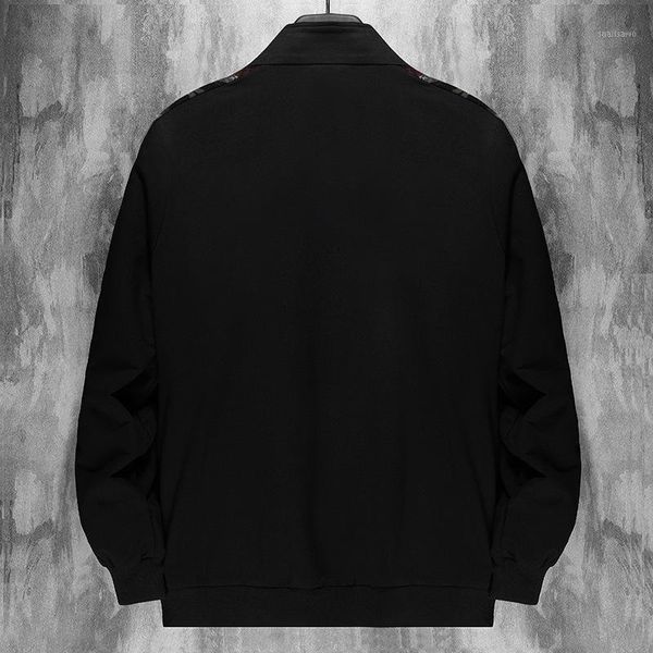 

men's hoodies & sweatshirts large coat 2021 autumn korean fashion handsome thin casual clothes slim jacket sweater, Black