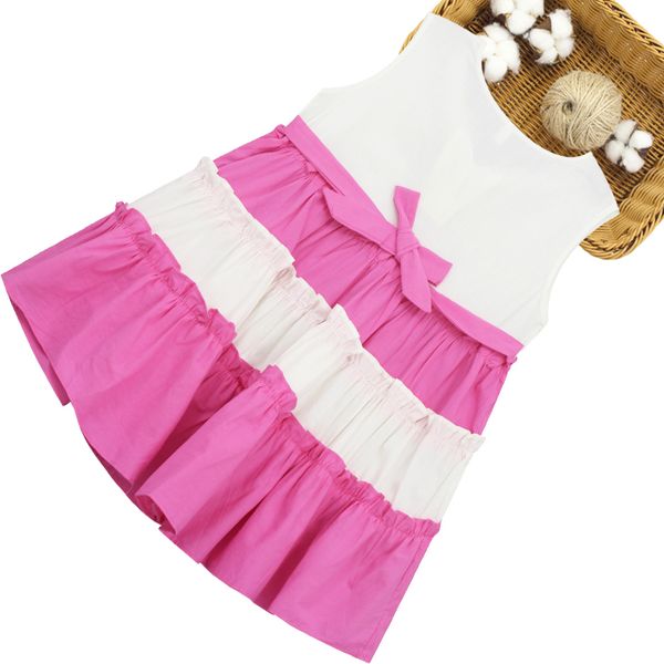 

teenage girls dress patchwork party girl dress summer dress kids casual style costume girl 6 8 10 12 14, Red;yellow