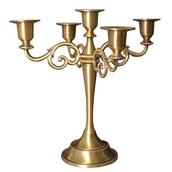 

simple moments 5-arms european retro decorative candle holders wedding decoration furniture romantic candlelight dinner