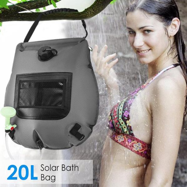 

hydration packs 20l solar heated shower bag for camping traveling hiking climbing picnic portable bathing bags body pet cleaning