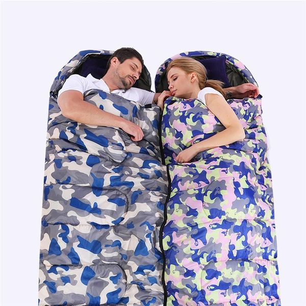 

military camouflage sleeping bag camping outdoor ultralight warm duck down bags winter waterproof 1100g/1450g#293319