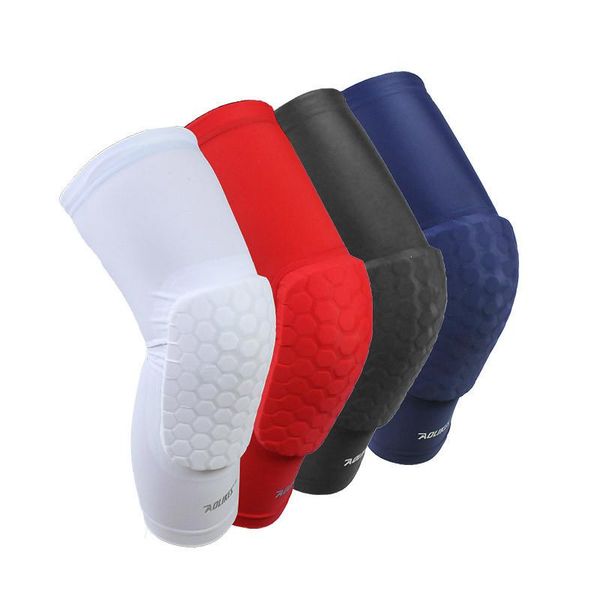 

elbow & knee pads 1 pc honeycomb sports safety tapes volleyball basketball kneepad compression socks wraps brace protection sleeves, Black;gray