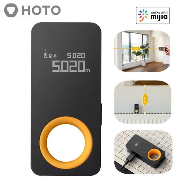 

smart home control o tape measure, laser rangefinder, intelligent, 30m, oled display, distance meter, connect to mihome app