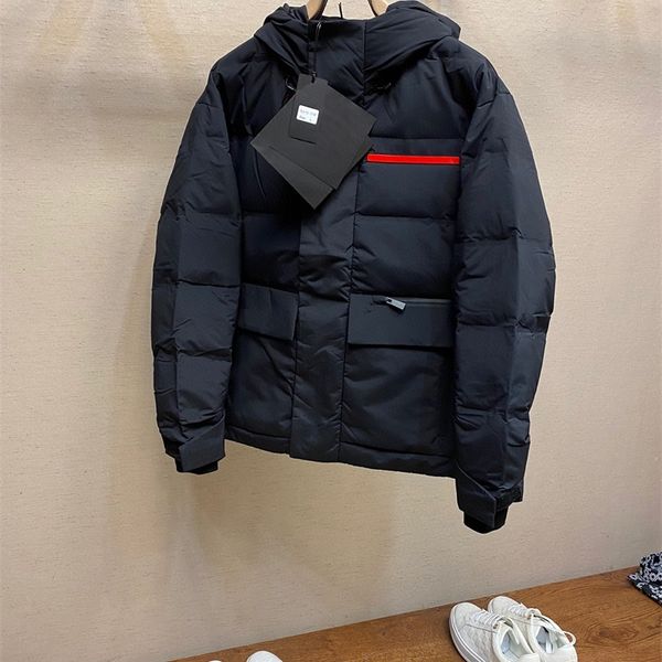 

high end men's and women's p family 2021 autumn and winter new warm men's down jacket, Black