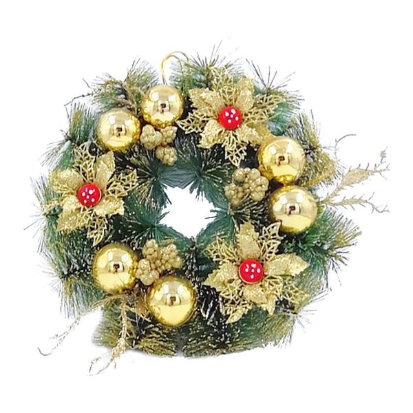 

christmas wreath handmade rattan pendant garland flower tree door hanging with string light wall decoration decorative flowers & wreaths