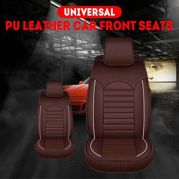 

full pu leather car seat covers four seasons universal fit most cars 1 pc protector front cover