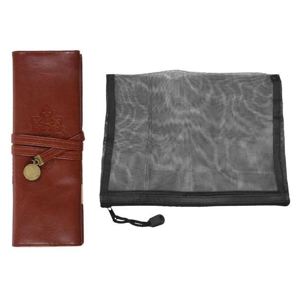 

cosmetic bags & cases vintage style pencil case, bag, box, makeup brown casual travel bag transparent