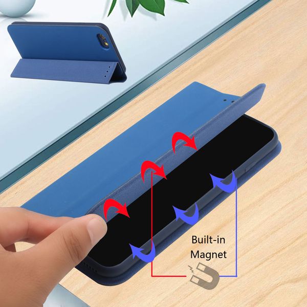 

lx brand for iphone 13 pro max case tirfold ultra slim pu leather pc back magnetic flip case for iphone 12 11 pro xs max x xr 6s 7 8 plus