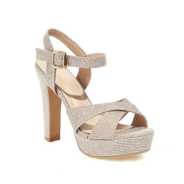 

dress shoes big size simple sequin sandals ladies summer platform women woman, Black