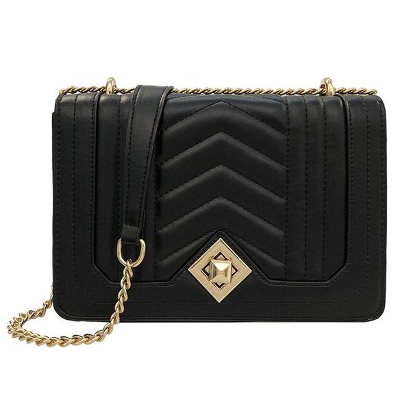 

evening bags shoulder bag handbags women satchels pu leather metal chain crossbody for messenger