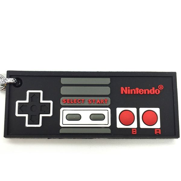 

new switch game key chain soft glue childrens birthday toy school bag key chains car bag pendant gift, Slivery;golden