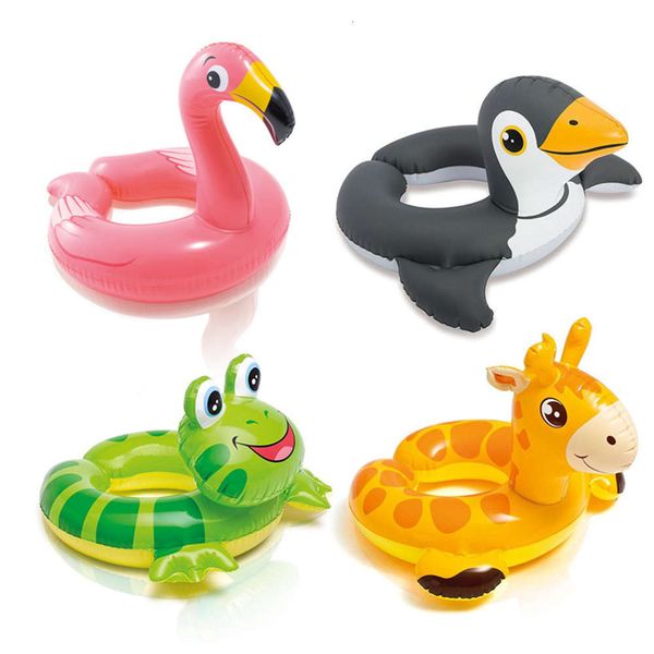 

intex 59220 children's swimming circle boys and girls underarm life buoy children lie down baby floating 3-6 years old, Blue