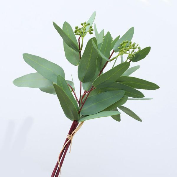 

decorative flowers & wreaths eucalyptus greens 3d printing plastic artificial for garden decor flower arrangement fake plant hand flores