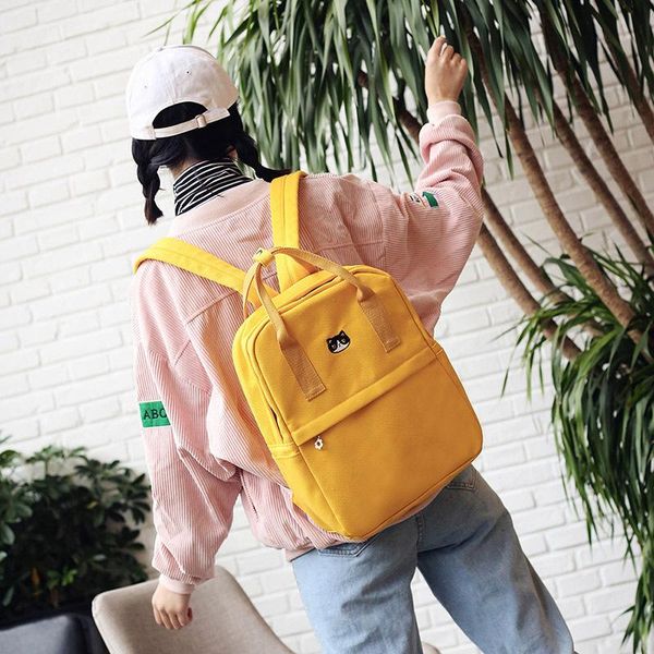 

backpack 2021 arrival shoulder bags fashionable double-shoulder canvas student bookbag leisure travelling bag men women