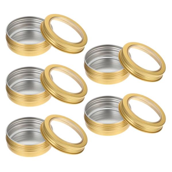 

gift wrap 5pcs storage boxes aluminum tea containers xmas candle diy