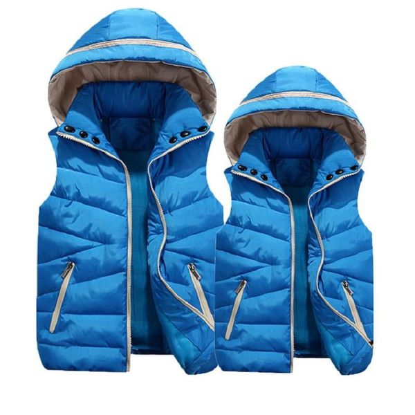 

100-180cm girls boys winter hooded waistcoat baby kids children thick warm vest casual design outerwear, Camo