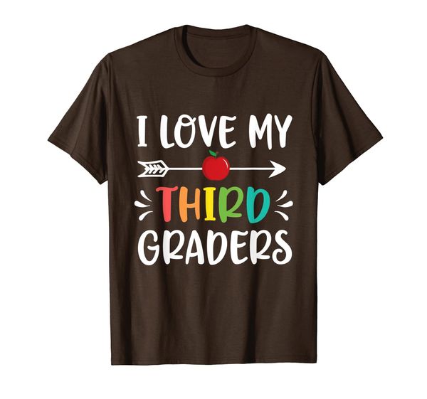 

i love my third graders shirt for 3rd grade teacher t-shirt, White;black
