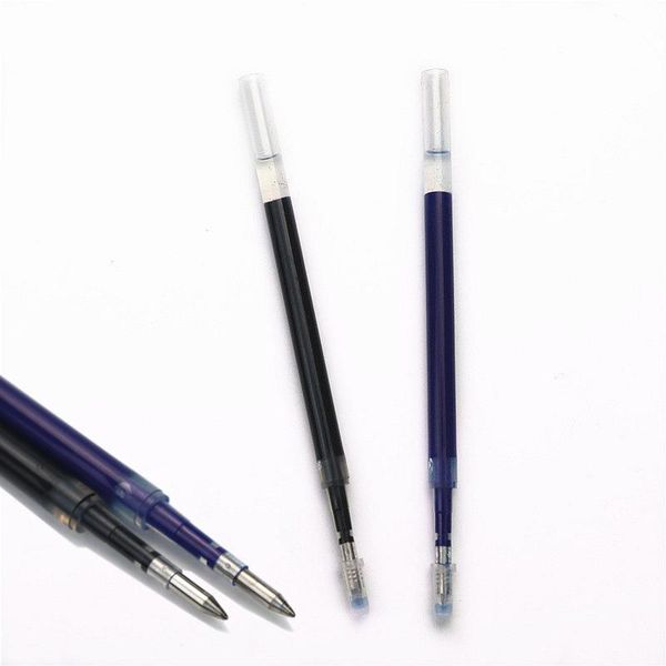 

refills gel roller pen 0.5mm black or blue ink color short pens, Black;red