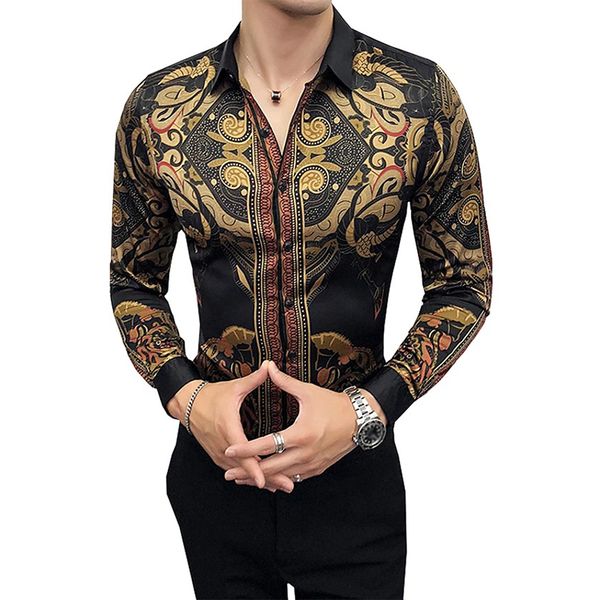 

qualities tribal men's long sleeved shirt comfortable fit fashion retro style travel office entertainment, White;black