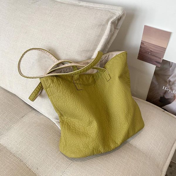 

2-piece designer tote large capacity bag for women pu leather shoulder vintage handle 2021 trendy lady shopping pouch evening bags