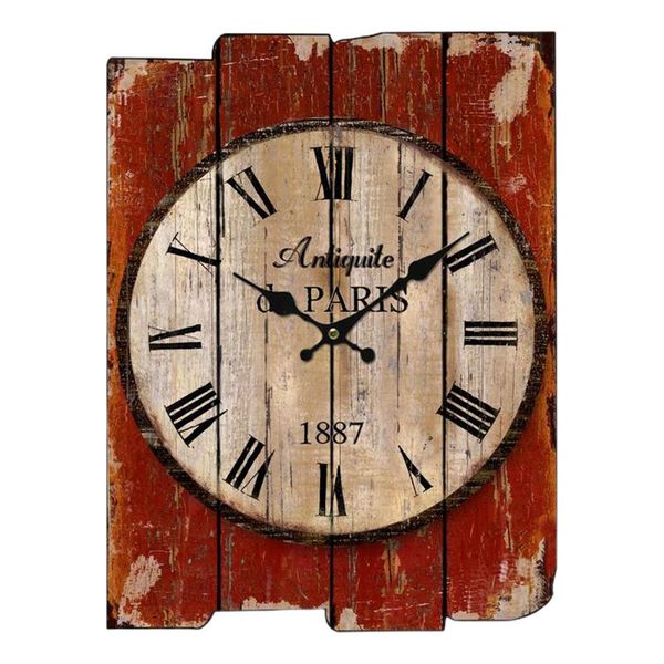 

wall clocks rustic clock decoration household hanging creative wooden