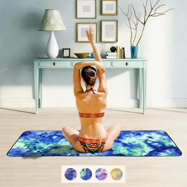 

quick dry non skid yoga towel 72''x24.8'' big bath quick-dry microfiber sports beach swim travel camping soft towels bla