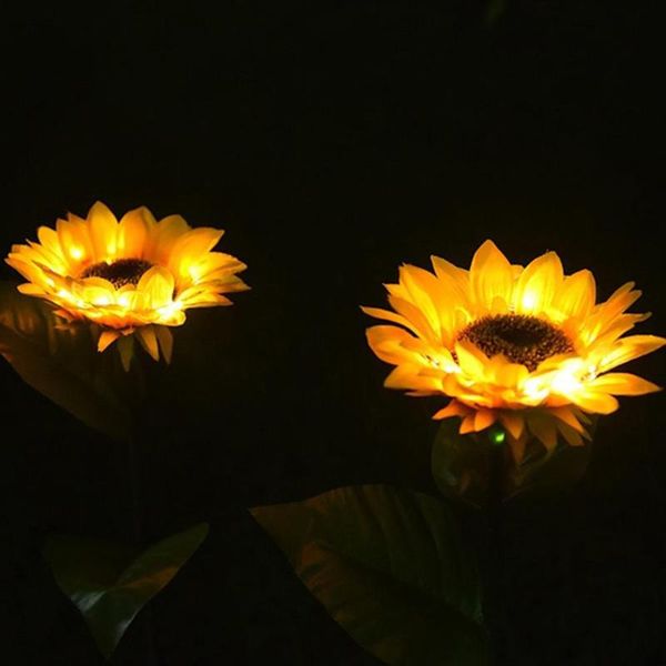 

solar sunflower light lawn lamp landscape lights courtyard decoration atmosphere ip66 waterproof lamps