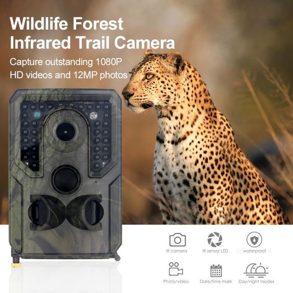 

hunting camera trail 12mp 1080p hd game waterproof wildlife scouting cam with 120Â° wide angle lens cameras