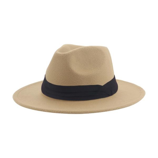 

wide brim hats women's hat for women men fedora solid band dress wedding decorate panama jazz caps winter pamelas y tocados para bodas, Blue;gray