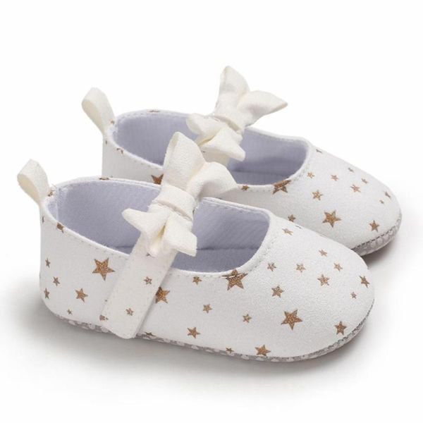 

first walkers baby girls for born autumn soft sole non-slip infant bowknot princess shoes sneakers 0-18m