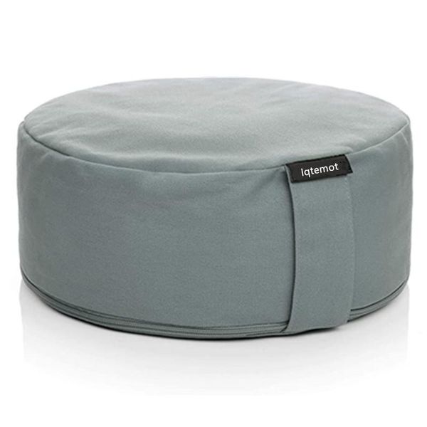 

yoga mats meditation cushion comfy soft round pillow cotton coat buckwheat shell filling for gym fitness exercise
