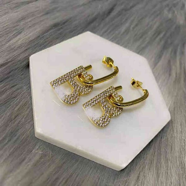 

factory specials aa letter fashion korean autumn and winter temperament fashion personality long earrings s925 silver needle tassel earrings, Golden