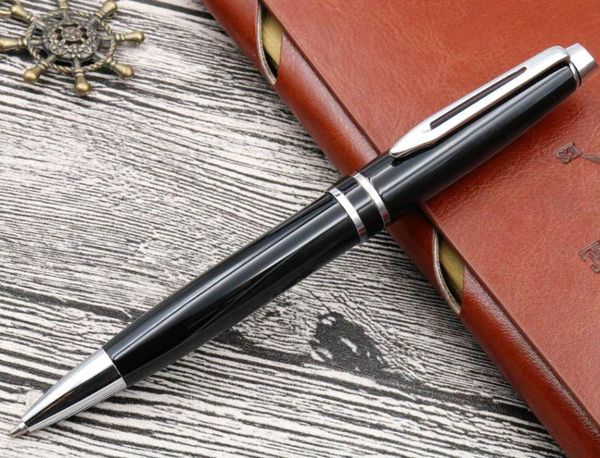 

arrow decoration silver and black ballpoint pens, Blue;orange