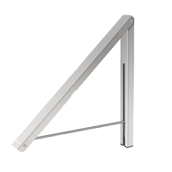 

hangers & racks space aluminum folding clothes rail balcony coat rack perforated drying drain bathroom for home