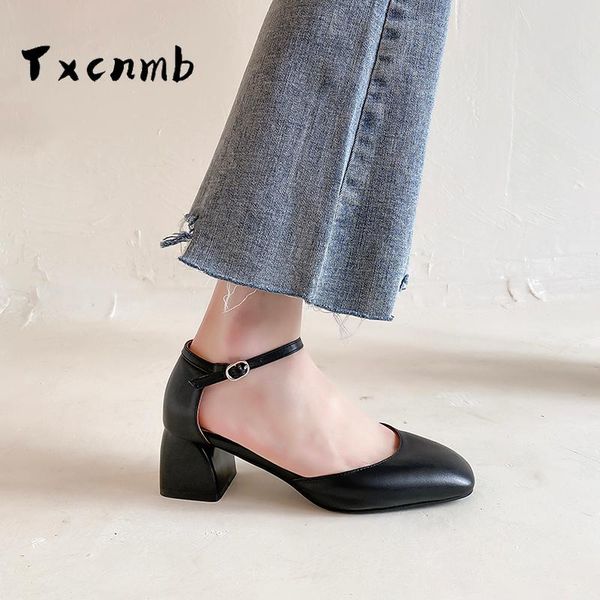 

dress shoes brand women sandals elegant square heels ol ladies black red white