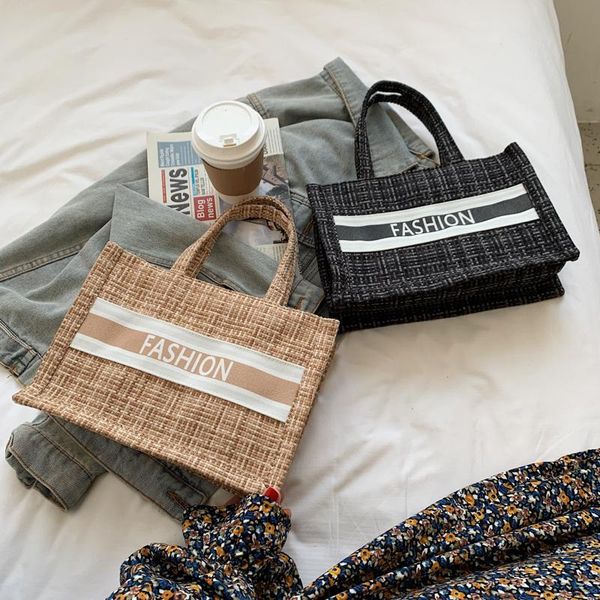 

evening bags canvas totes striped womens handbag 2021 rainbow shoulder bag fashion female casual crossbody