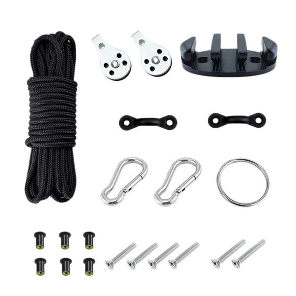 

water sports kayak canoe anchor trolley kit cleat rigging ring pulleys pad eyes well nuts screws accessories rafts/inflatable boats