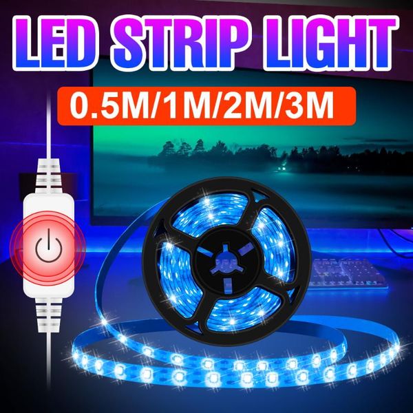 

strips usb led strip lights 5v flexible lamp cabinet decorative background tv backlight night cold warm white lighting