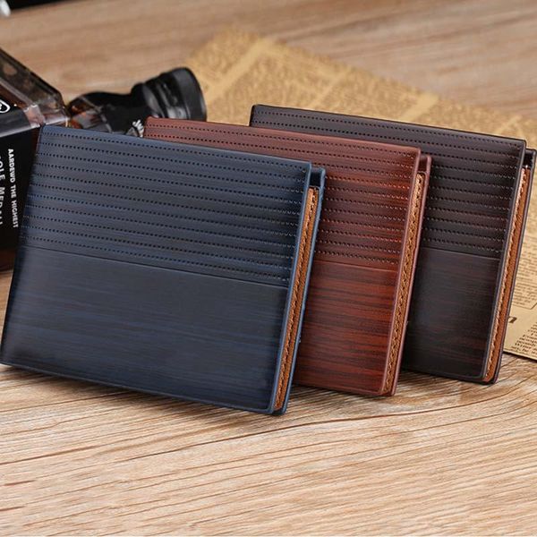 

wallets 2021 men wallet leather short purse small vintage embossed money bag holders fa$b women, Red;black