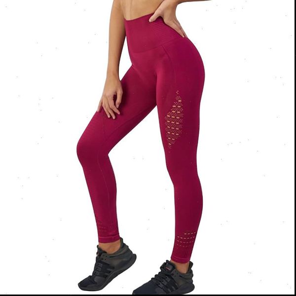 

women legging seamless leggings fitness high waist push up hollow out polyester ankle length leggin casual femme, Black