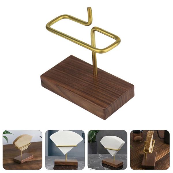 

coffee filters simple filter holder with wooden base durable paper shelf