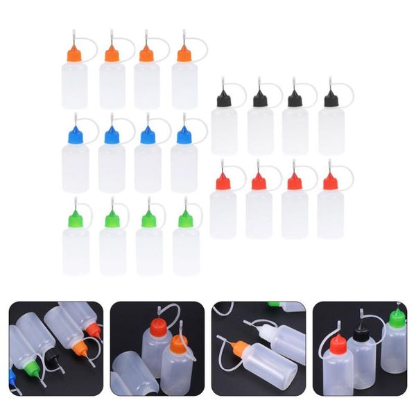

storage bottles & jars 20pcs 30ml needle tip glue oil can with steel