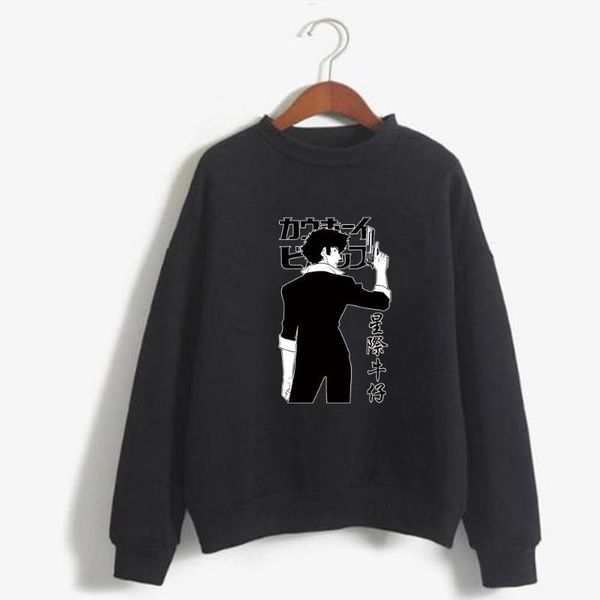 

men's hoodies & sweatshirts cowboy bebop anime hoodie man woman o-neck casual winter, Black