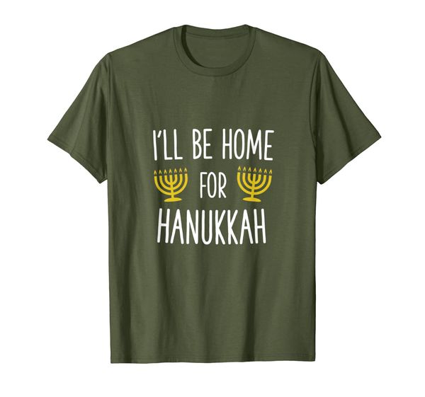 

I'll Be Home For Hanukkah Jewish Holiday Coming Home Gift T-Shirt, Mainly pictures