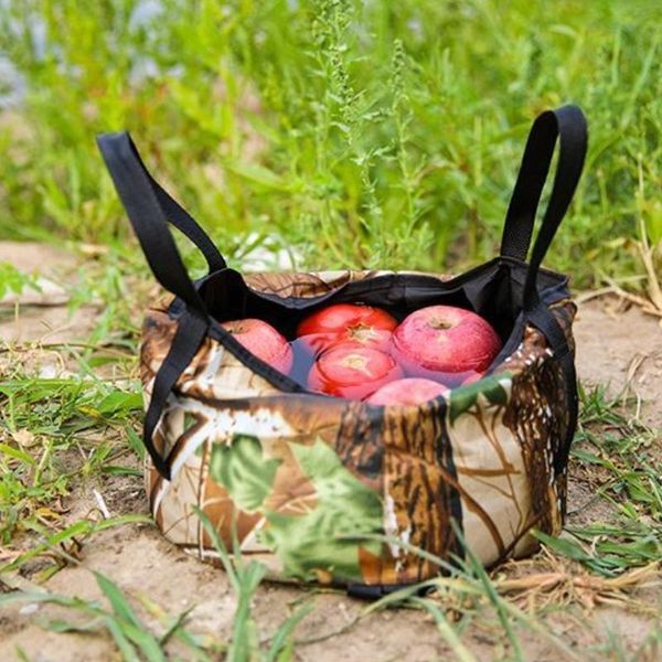

storage bags outdoor portable multifunctional basin travel camping picnic wash bag